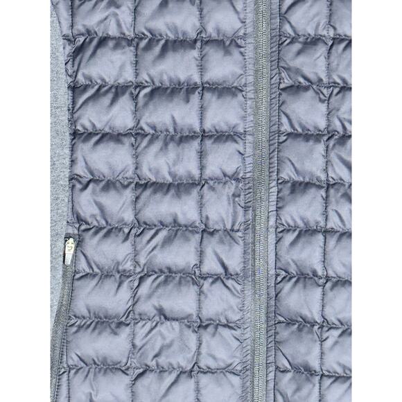 The North Face Womens ThermoBall Hybrid Hooded Black Gray Jacket Size Large Coat - Picture 6 of 10